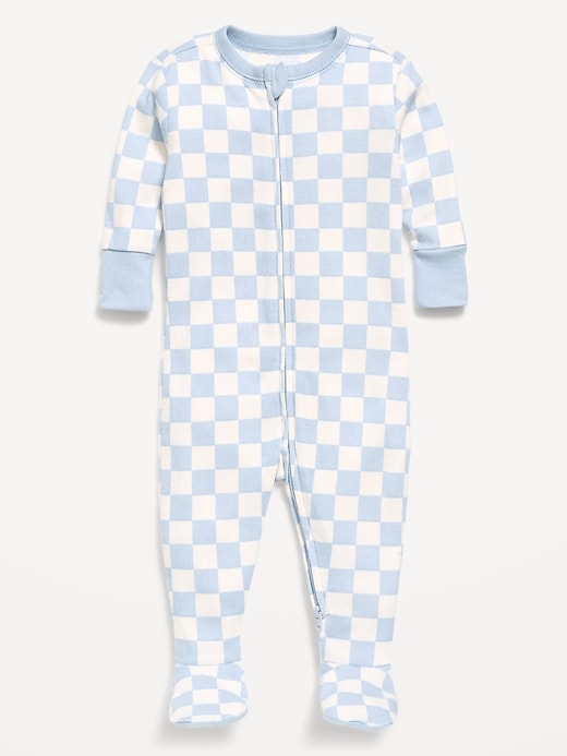 Image number 1 showing, 2-Way-Zip Sleep & Play Footed One-Piece for Baby