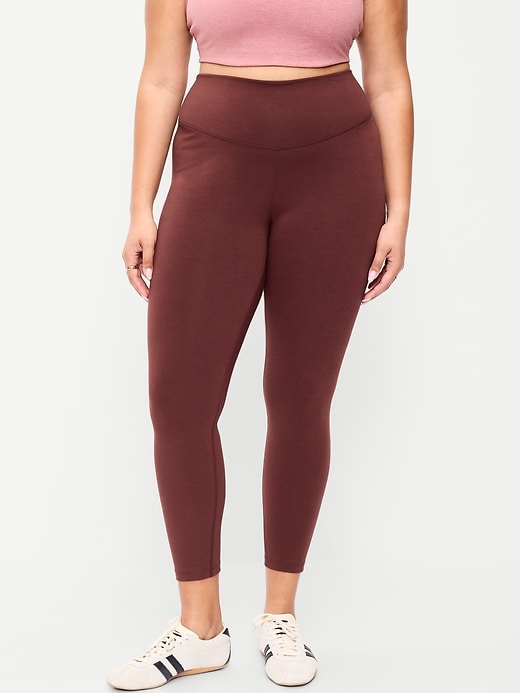Image number 6 showing, High-Waisted PowerChill 7/8 Cotton Leggings