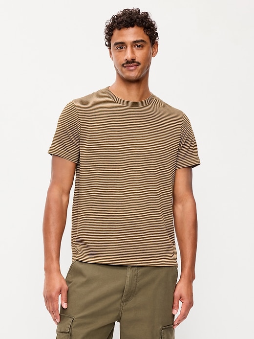 Image number 1 showing, Crew-Neck Striped T-Shirt