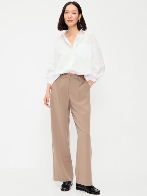 Extra High-Waisted Taylor Wide-Leg Trouser Pants