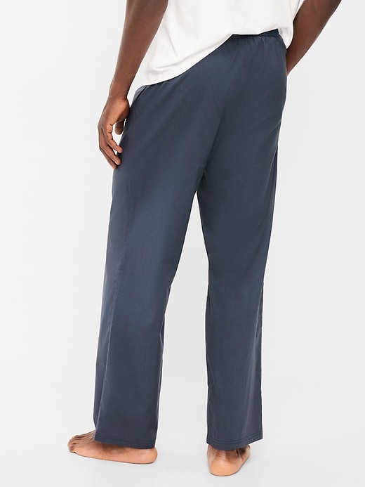 Image number 2 showing, Elastic-Waist Poplin Pajama Pant