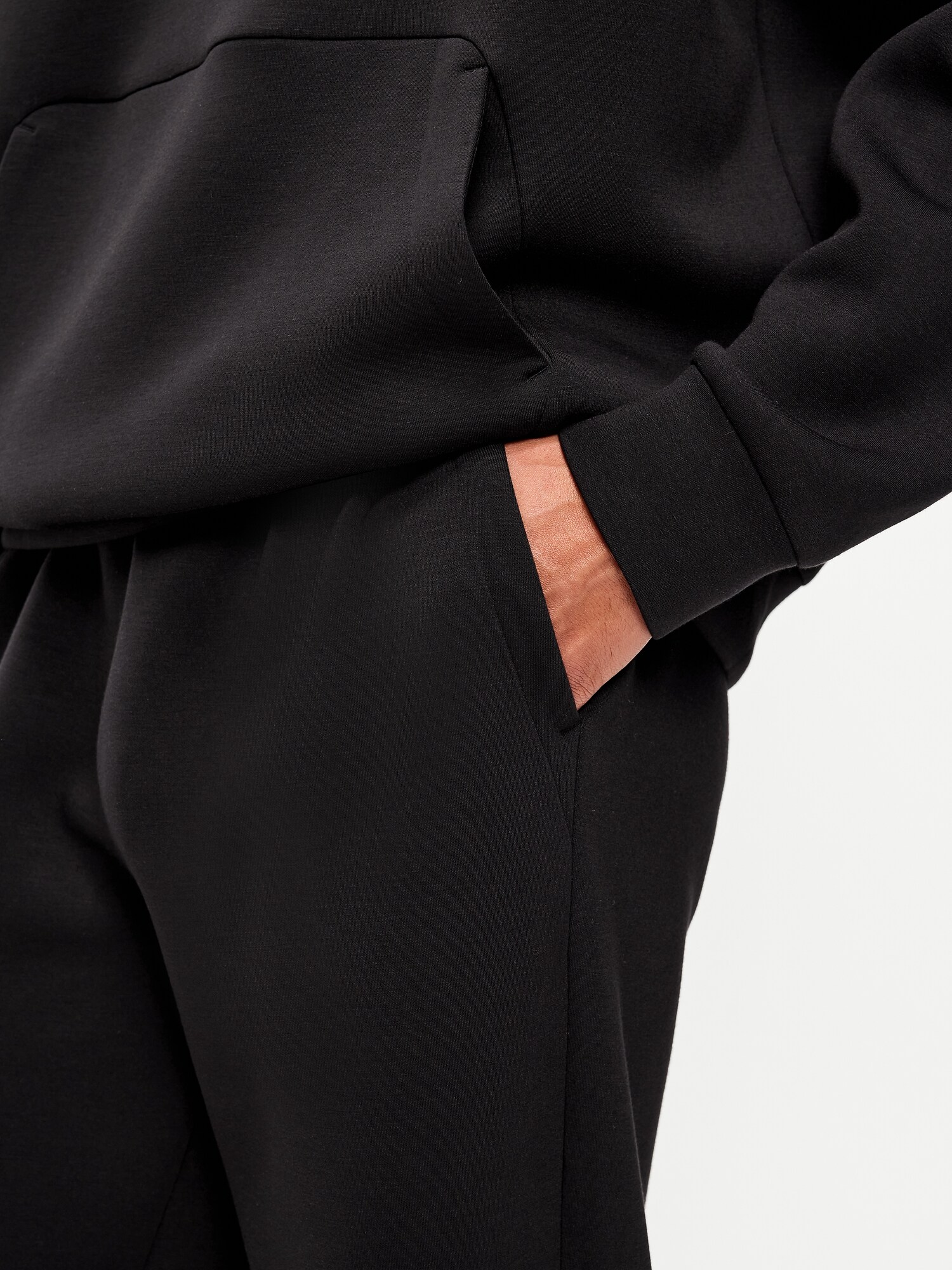 Мужские брюки Old Navy Bounce Fleece Baggy Jogger Sweatpants, цвет: Чёрный — фото 4