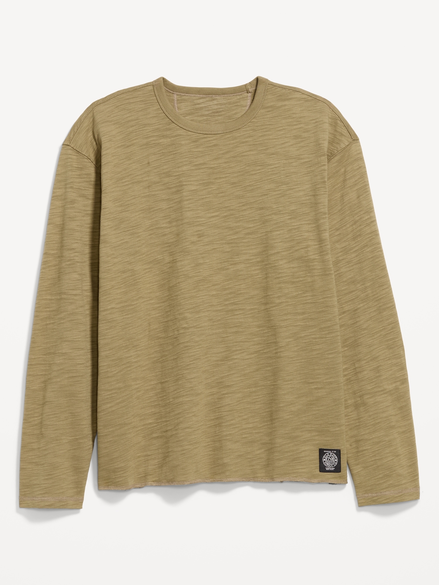 Long-Sleeve Slub Knit T-Shirt