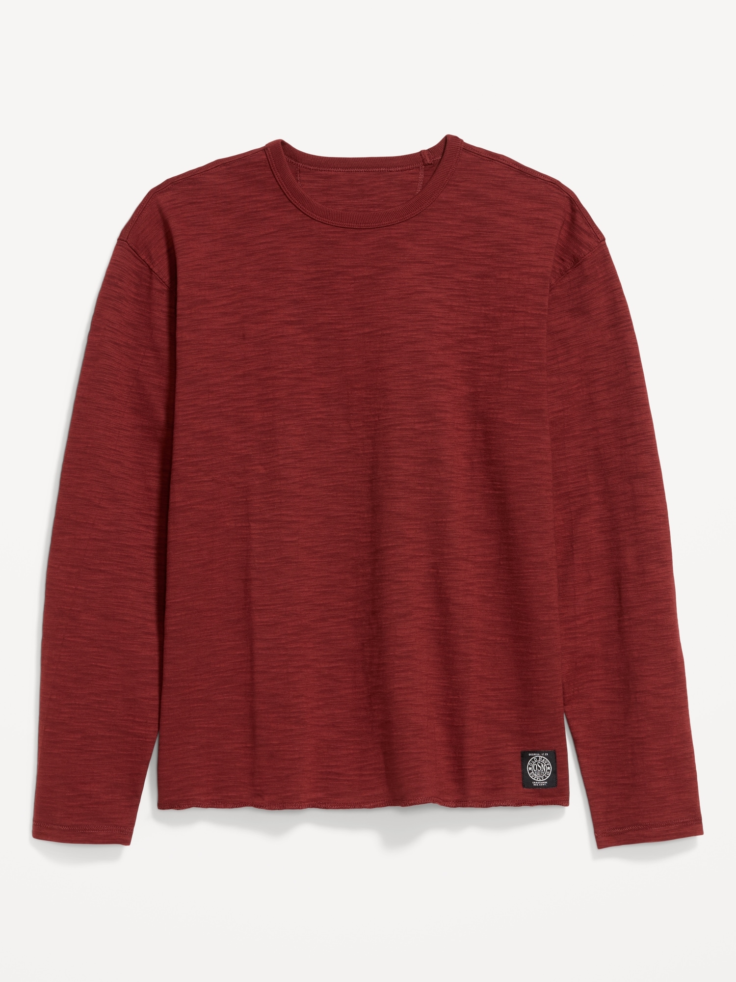 Long-Sleeve Slub Knit T-Shirt