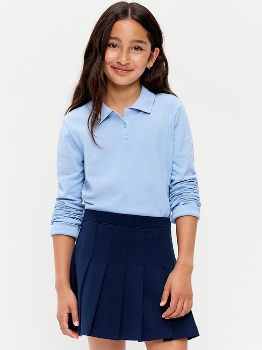 Image number 1 showing, Uniform Pique Polo Shirt for Girls