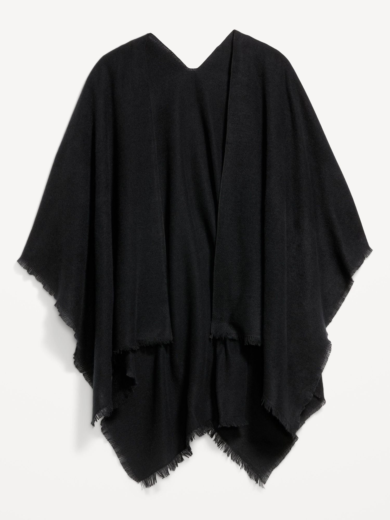 Flannel Fringe Poncho