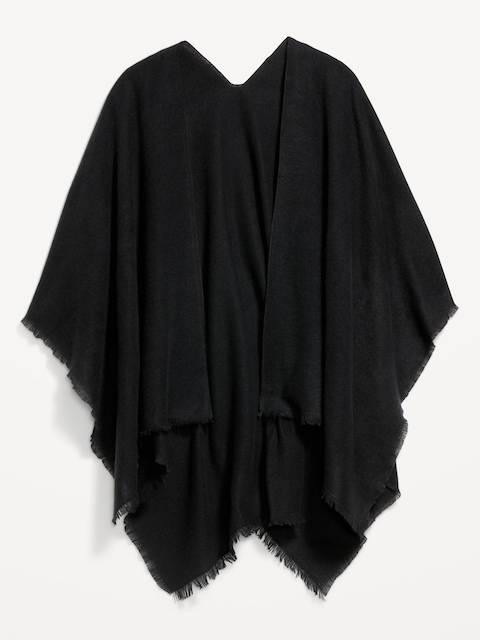Flannel Fringe Poncho