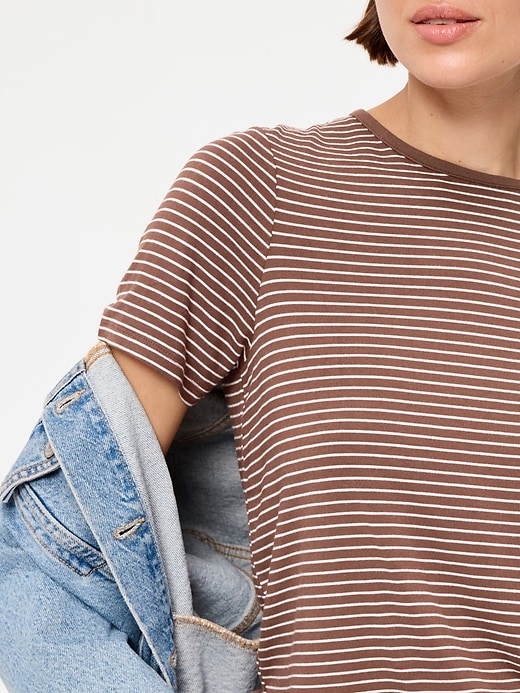Image number 3 showing, Luxe Crew-Neck T-Shirt