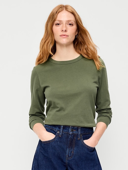 Image number 1 showing, EveryWear Long-Sleeve T-Shirt