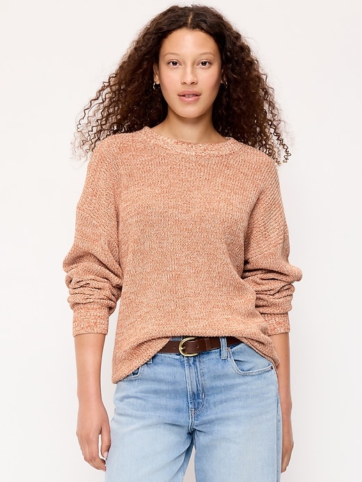 Image number 1 showing, Seaside Cotton Shaker Tunic Sweater