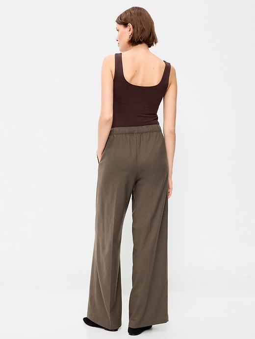 Image number 3 showing, High-Waisted Wide-Leg Trouser