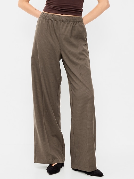 Image number 2 showing, High-Waisted Wide-Leg Trouser