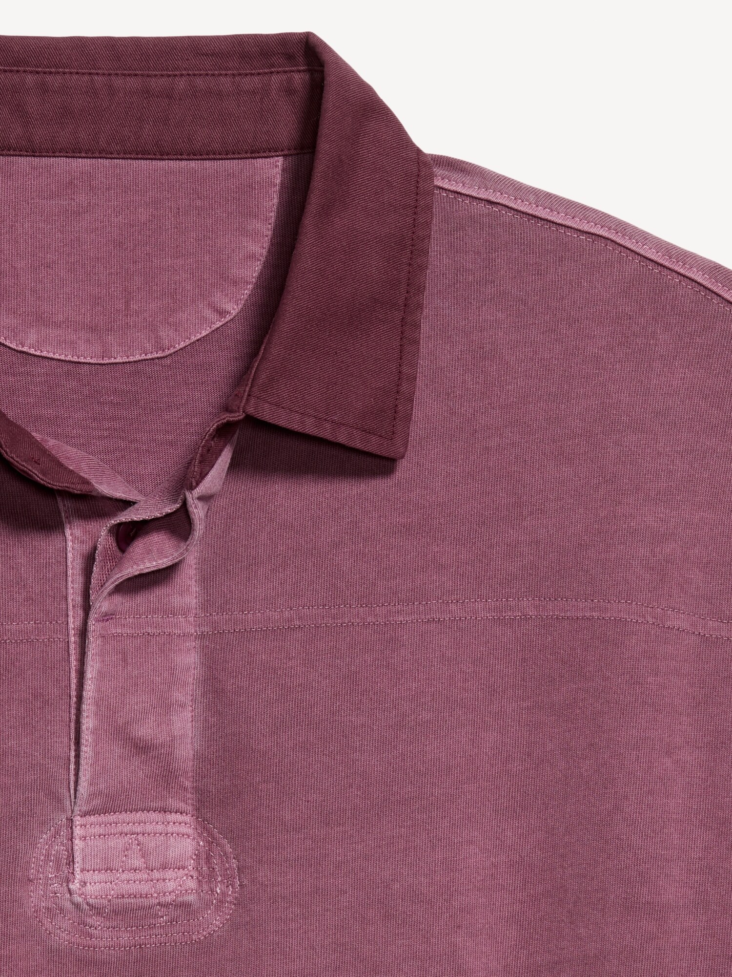 Мужское поло Old Navy Long-Sleeve Rugby Polo, цвет: Ravenswood — фото 4