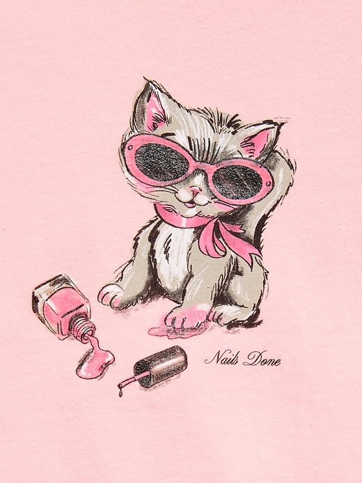 Image number 2 showing, Short-Sleeve Graphic T-Shirt for Girls