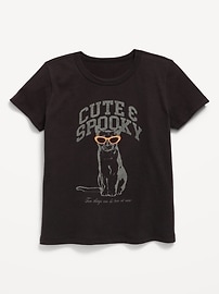Image number 1 showing, Short-Sleeve Graphic T-Shirt for Girls