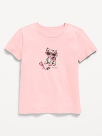 Image number 1 showing, Short-Sleeve Graphic T-Shirt for Girls