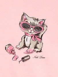 Image number 2 showing, Short-Sleeve Graphic T-Shirt for Girls
