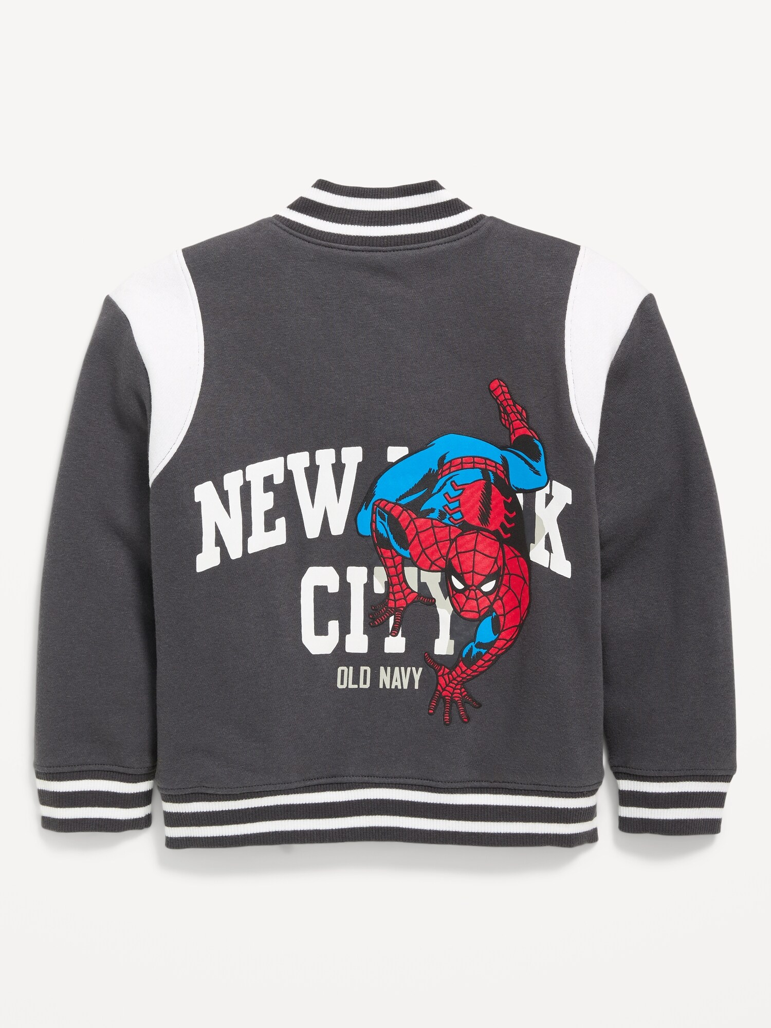 Детский флисовый бомбер Old Navy Marvel Spider-Man оверсайз для мальчиков-малышей, цвет: Panthers — фото 2