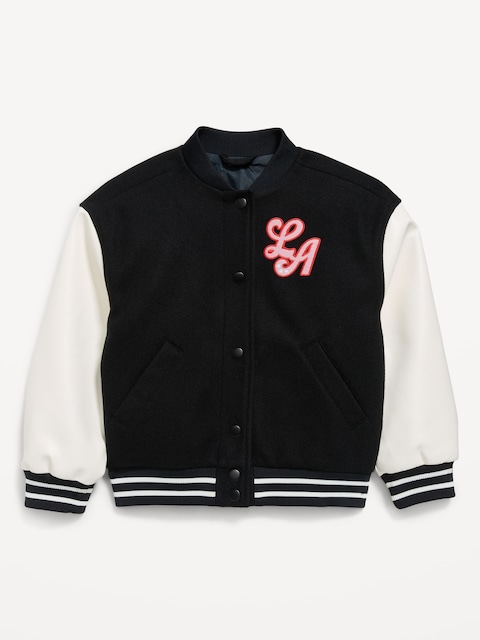 Letterman Bomber Jacket for Girls