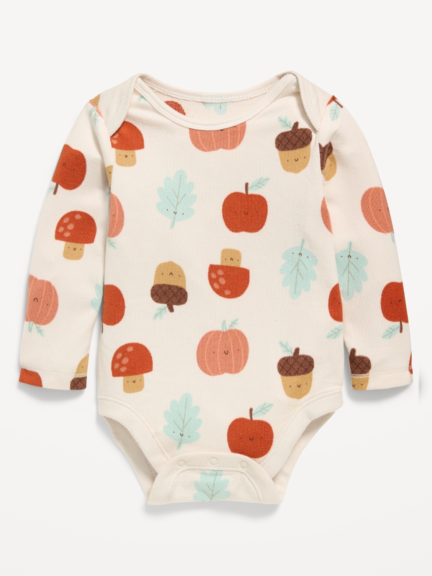 SoftMode Printed Long-Sleeve Bodysuit for Baby