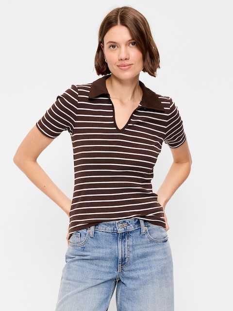 Keyhole Polo Top