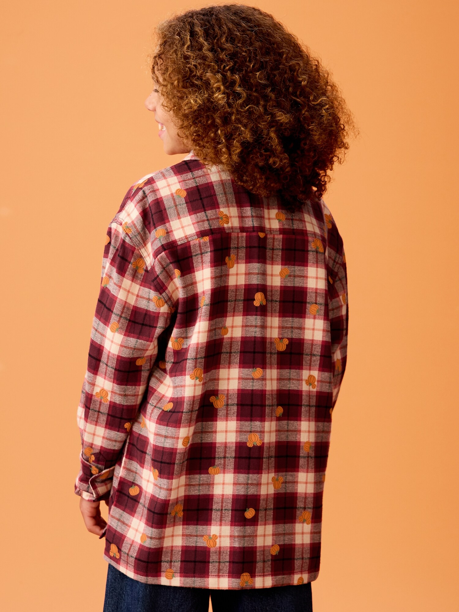 Детская рубашка Old Navy x Disney Mickey Mouse Oversized Flannel Gender-Neutral, цвет: Клетчатый — фото 2