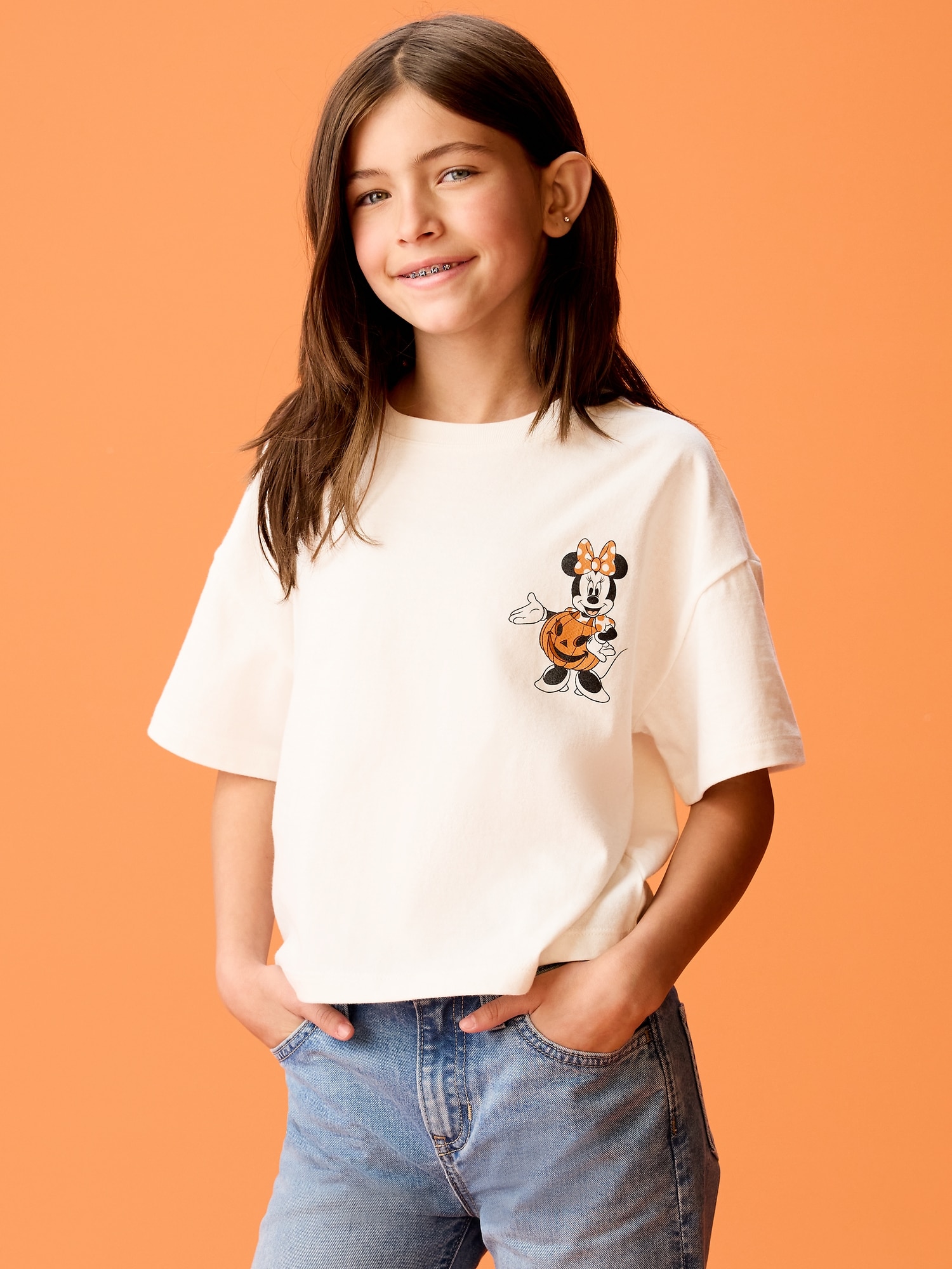 Old Navy x Disney Minnie Mouse Boxy Cropped T-Shirt for Girls