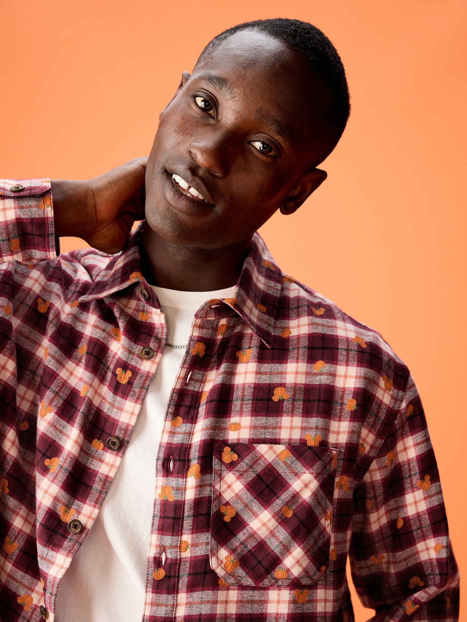 Old Navy x Disney Mickey Mouse Flannel Shirt for Adults