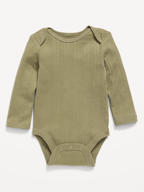 Long-Sleeve Ribbed Bodysuit for Baby