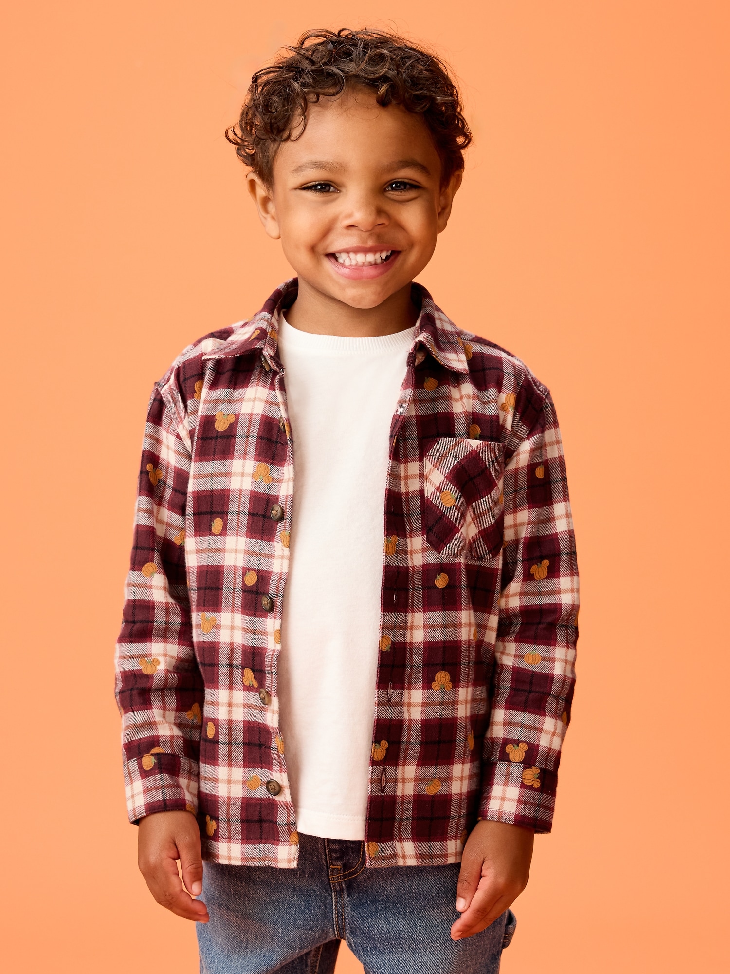 Old Navy x Disney Mickey Mouse Flannel Unisex Shirt for Toddler