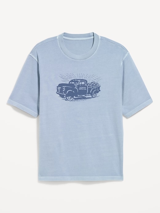 Image number 1 showing, Loose Heavyweight Graphic T-Shirt