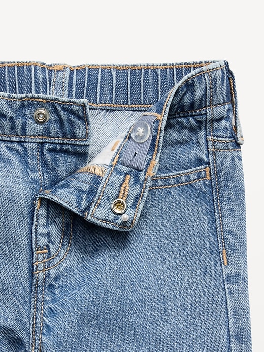 Image number 4 showing, High-Waisted Super Baggy Ruffled Wide-Leg Jeans for Girls