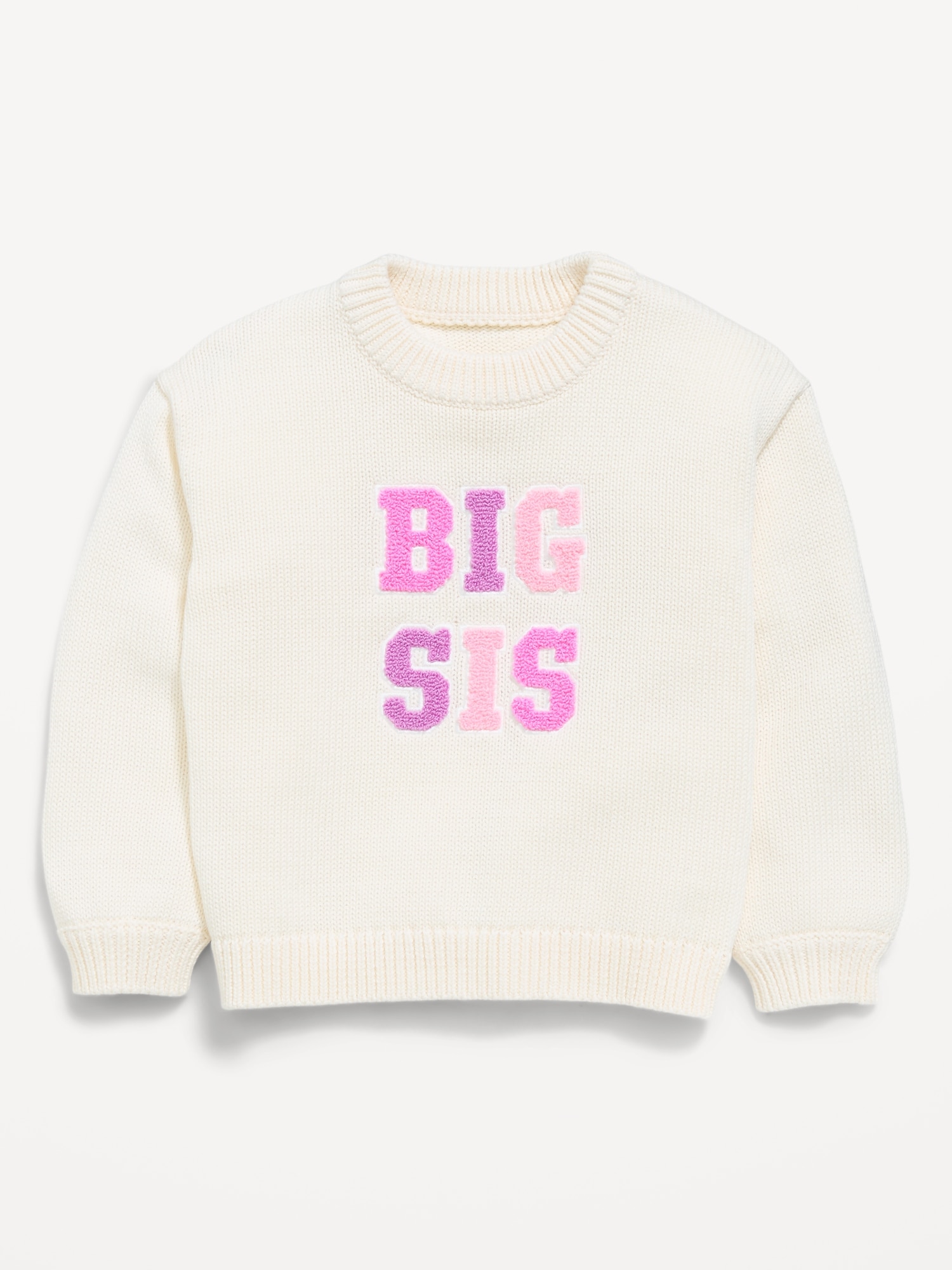 Long-Sleeve Graphic Sweater for Toddler Girls
