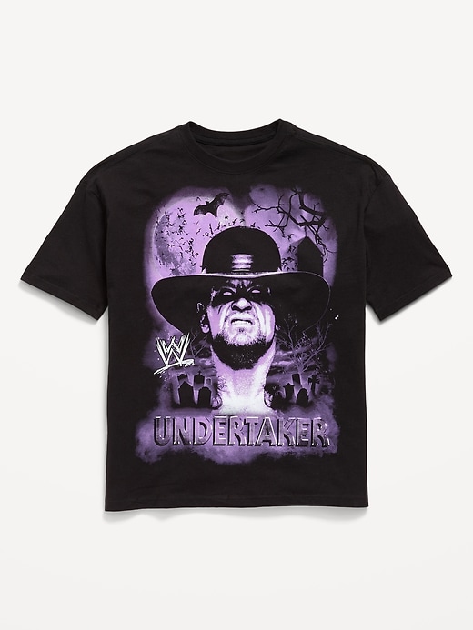 Image number 1 showing, WWE® The Undertaker Gender-Neutral Oversized Graphic T-Shirt for Kids