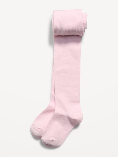 Soft-Knit Solid Tights for Toddler Girls