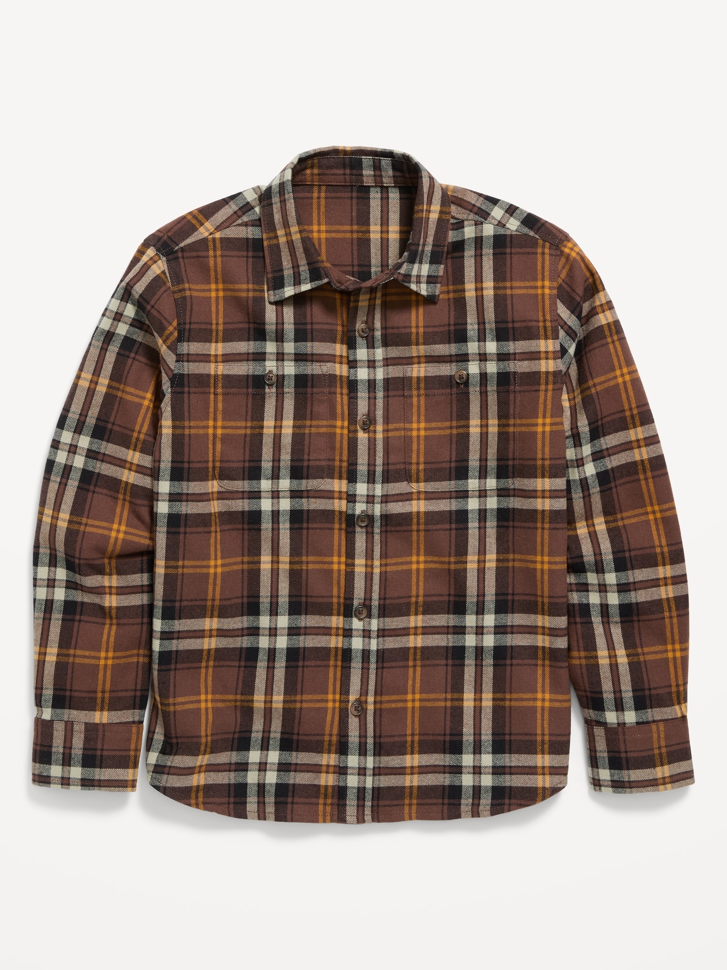 Long-Sleeve Flannel Shirt for Boys