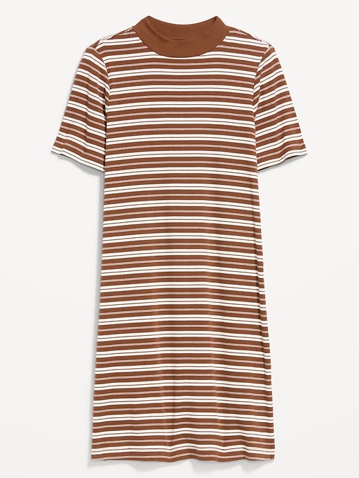 Image number 2 showing, Snug Mock-Neck Bodycon Mini Dress