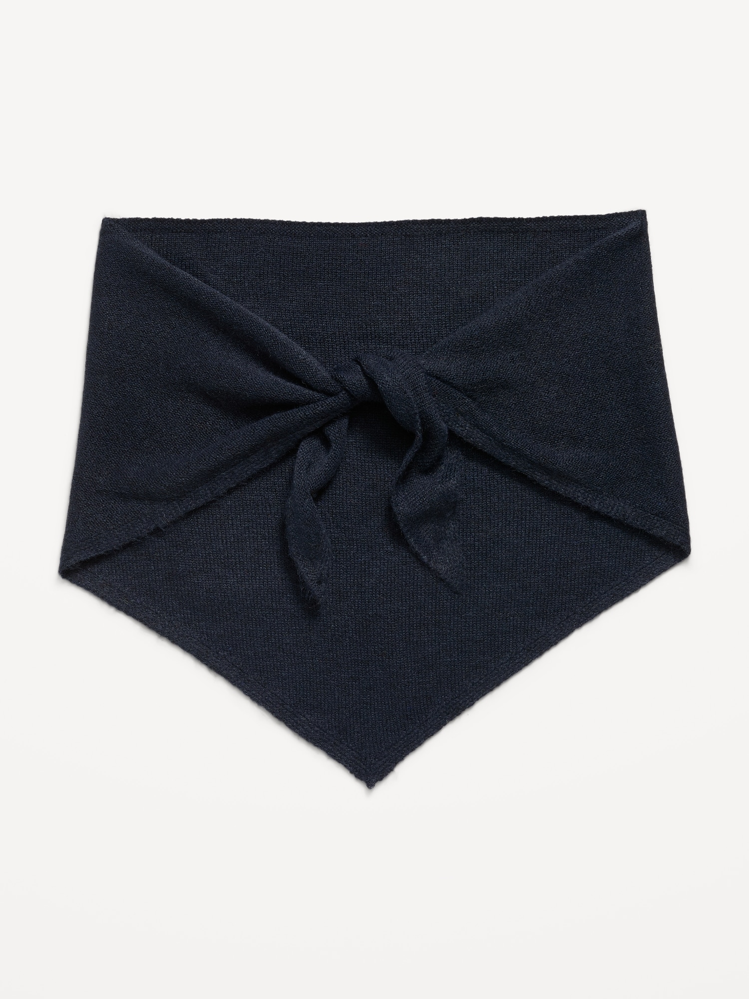 Oversized Rib-Knit Triangle Scarf