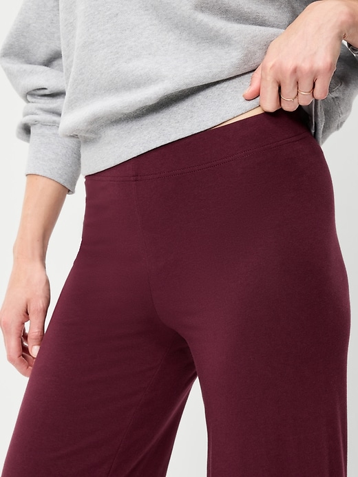 Image number 4 showing, High-Waisted Fashion Wide-Leg Leggings