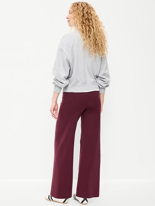 Image number 3 showing, High-Waisted Fashion Wide-Leg Leggings