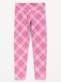Image number 1 showing, High-Waisted PowerSoft 7/8-Length Side-Pocket Leggings for Girls