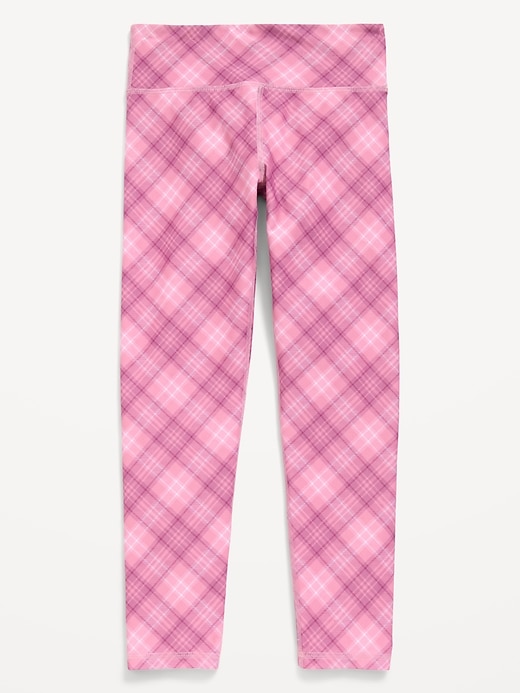 Image number 2 showing, High-Waisted PowerSoft 7/8-Length Side-Pocket Leggings for Girls