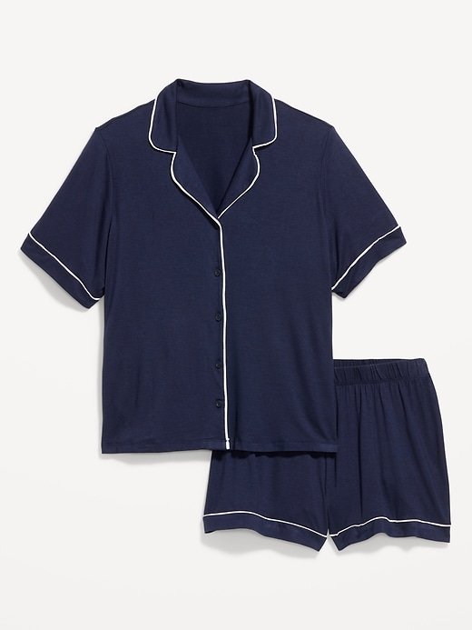 Image number 1 showing, Sunday Sleep Knit Jersey Short Set