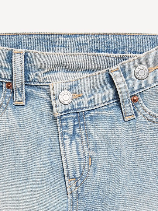 Image number 3 showing, Super Baggy Crossover Wide-Leg Jeans for Girls