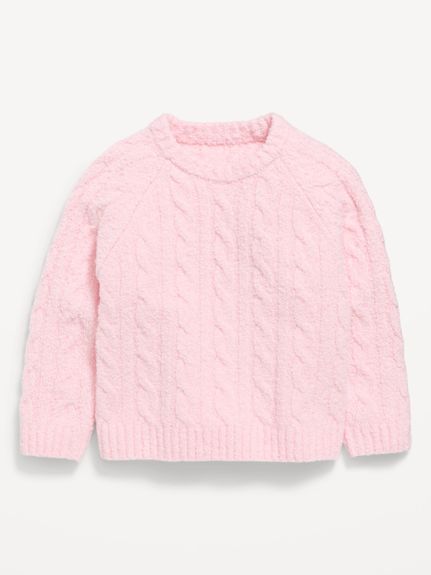 Long-Sleeve Cable-Knit Sweater for Toddler Girls