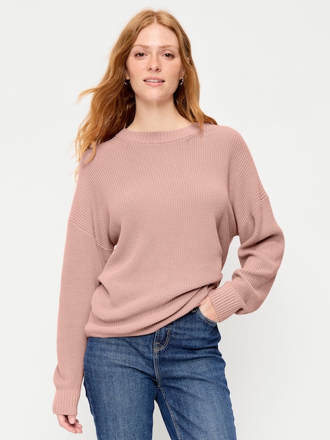 Seaside Cotton Shaker Tunic Sweater