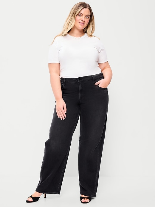 Image number 1 showing, Low-Rise Loose Jeans
