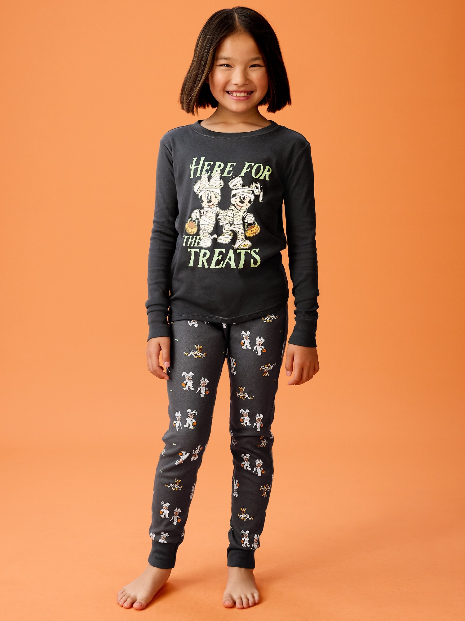 Пижамный комплект Disney для детей, облегающий крой — Old Navy, цвет: Mummy Fun — фото 3