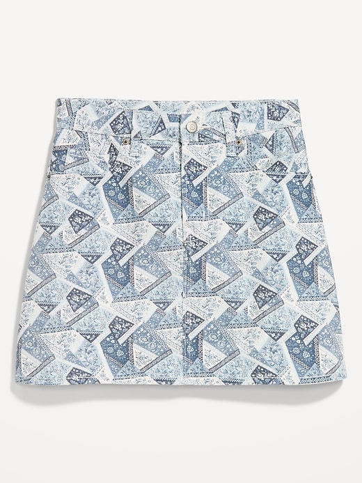 Image number 4 showing, OG High-Waisted Denim Mini Skirt
