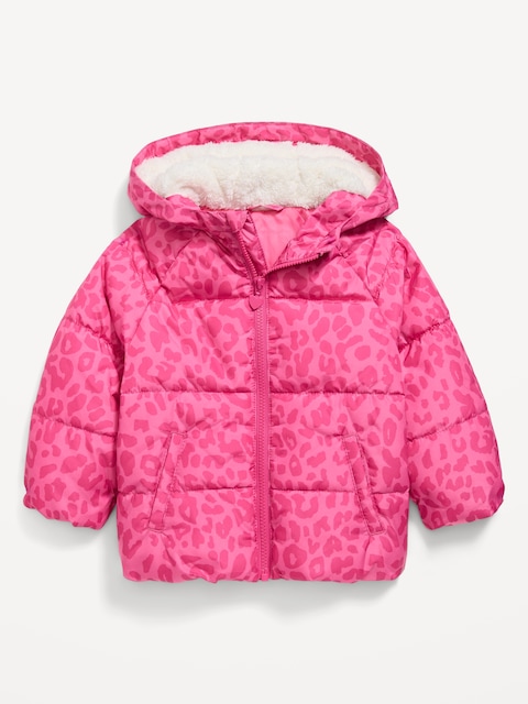 Water-Resistant Puffer Jacket for Toddler Girls